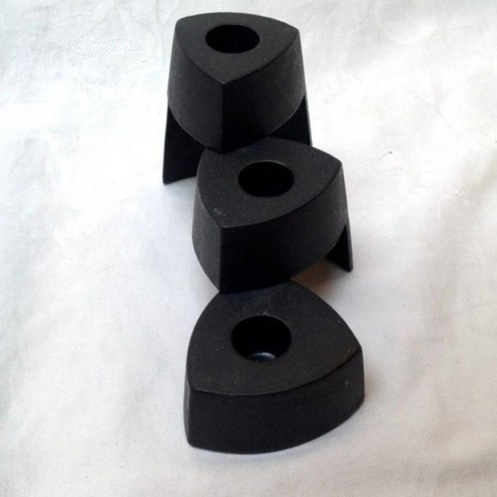 Tiered Candle Holder Metal Tower Home Decor Accent Black Fall Christmas Holiday - Picture 2 of 6